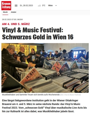 Schwarzes Gold in Wien 16 | Vinyl & Music Festival | krone.at