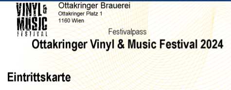 Vinyl & Music Festival 2024 - Ticketsymbolbild