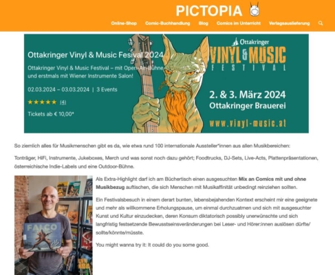 Pictopia Newsletter | Vinyl & Music Festival 2024 Pictopia Newsletter | Vinyl & Music Festival 2024