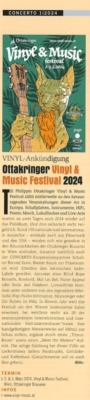 Vinyl & Music Festival 2024 | Ankündigung | Concerto 01-2024