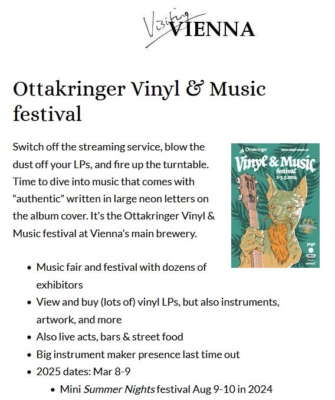 Visiting Vienna about Vinyl & Music Festival 2025 Visiting Vienna about Vinyl & Music Festival 2025
